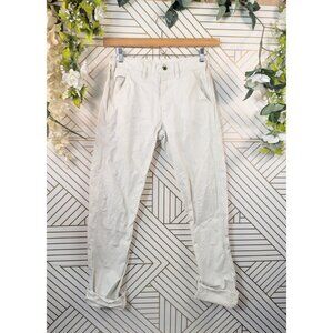 Buck Mason Men's 100% Cotton Off White Trousers Pants Size 28 READ